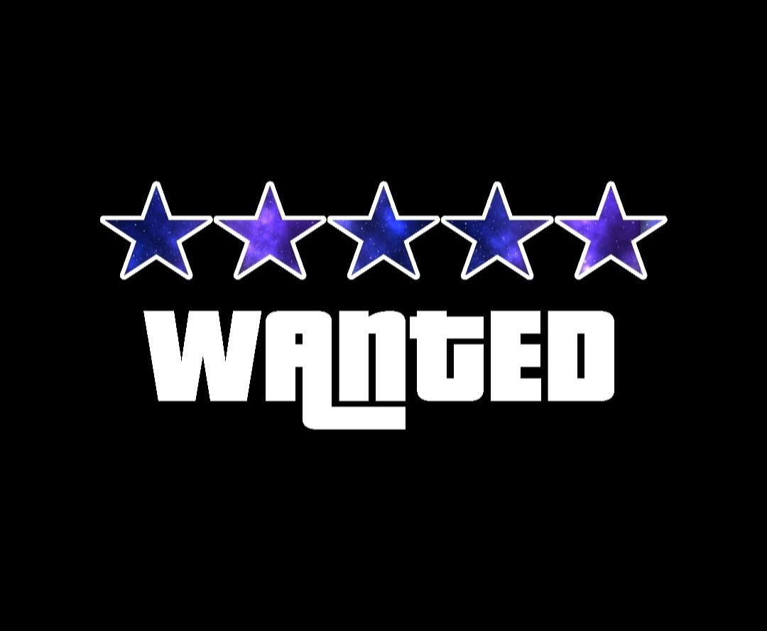 Wanted 5 Star Die-Cut Sticker