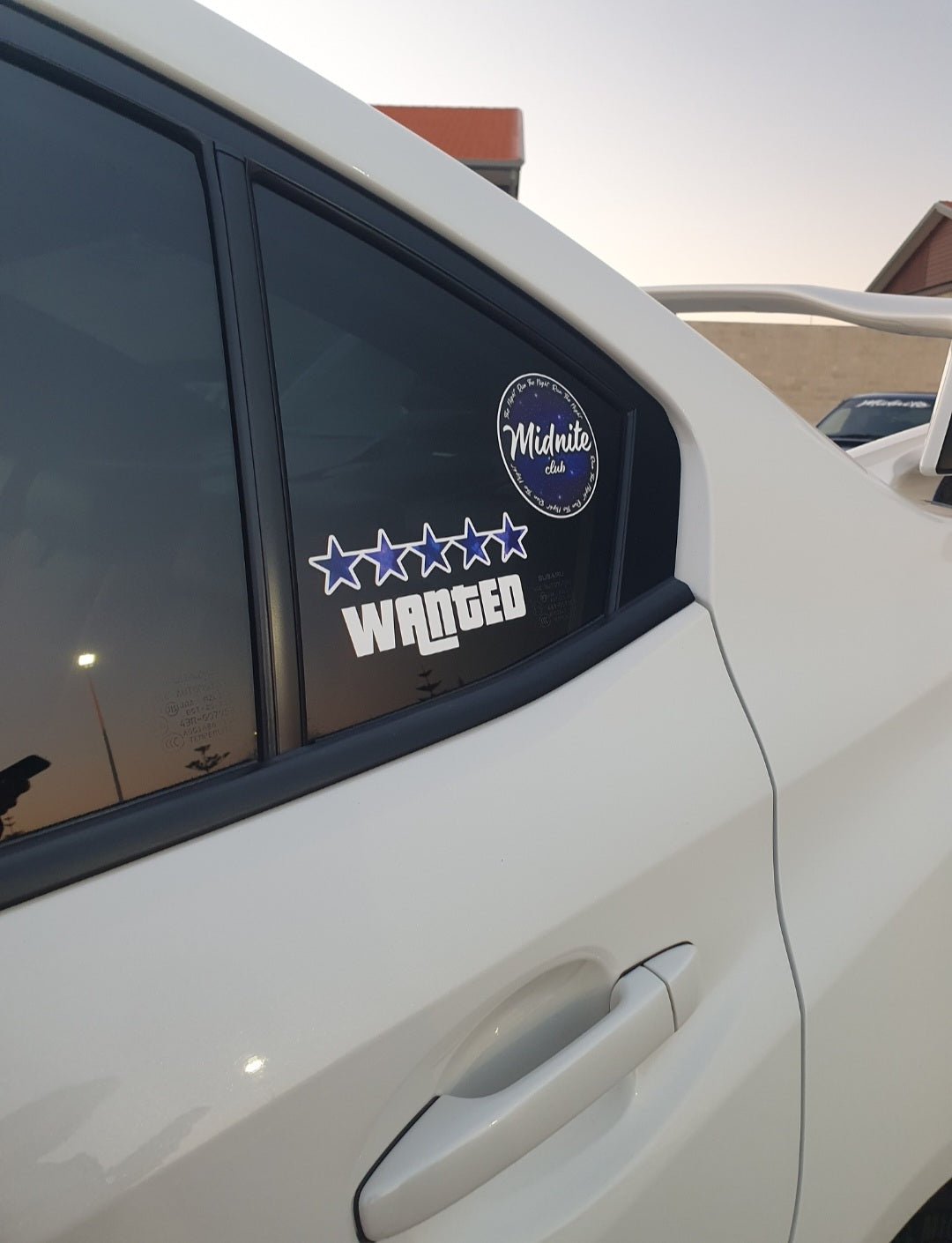 Wanted 5 Star Die-Cut Sticker